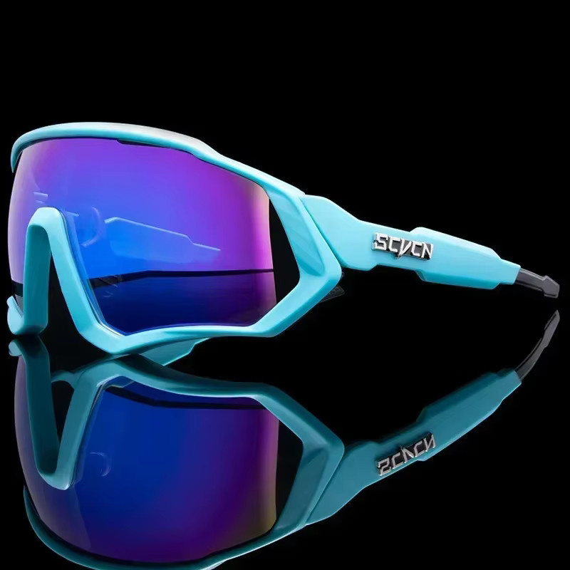 SCVCN Sportsonnenbrille, Herren, Vollrand, Photochrom, Kunststoff - Bild 2