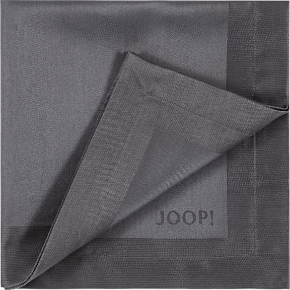 2er Set JOOP! Signature Servietten in Graphit, Jacquard, B/B: 50 x 50 cm - Bild 1