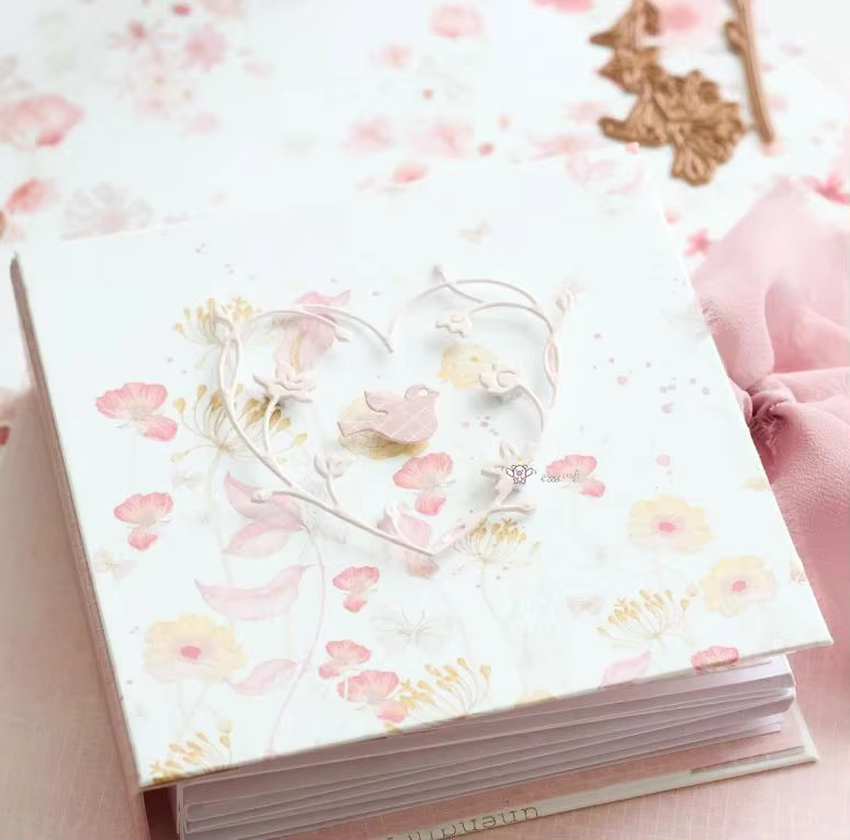 Piggy Craft Metall-Stanzformen für Scrapbook und Bastelarbeiten mit Vogel, Blatt und Liebesrahmen in Multicolour - Bild 2