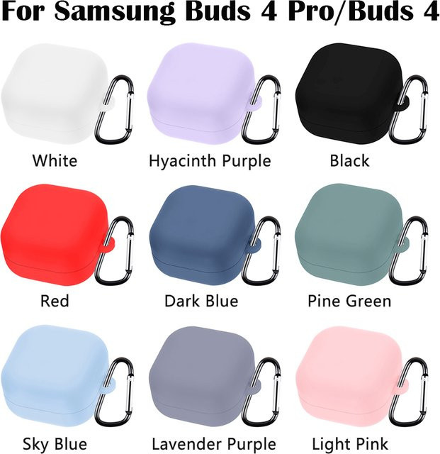 Weiche Schutzhülle für Samsung Galaxy Buds 4 Pro in Schwarz inklusive Reinigungsstift und Tragehaken von DO AS YOU WISH - Bild 1