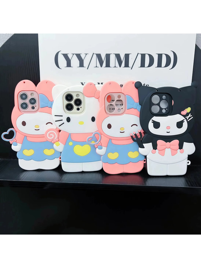 Hello Kitty Kuromi Melody Handyhülle für Samsung Galaxy S20 S21 S22 S23 S24 S25 S26 Plus Ultra FE A53 A57 A15 A16 A25 A35 in Multicolour - Bild 1