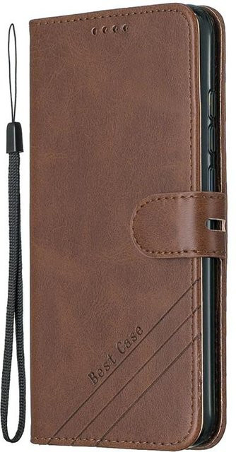Samsung Galaxy A51 Leder Flip Case Magnetische Brieftasche Handyhülle Etui Braun - Bild 1