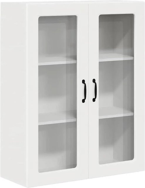 vidaXL Küchenwandschrank in Weiß mit Regalfächern und Schranktüren, B/T/H: 80 x 31 x 100 cm - Bild 1