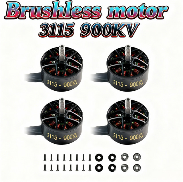 Dogmang 3115 900kv Bürstenloser Motor für FPV Freestyle und Long Range Drohnen, Farbe: Schwarz - Bild 1