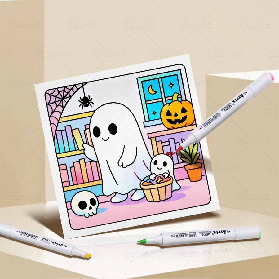 SPOOKY LIFE Malbuch für Erwachsene, Fantasy, ab 14 Jahren - Bild 4