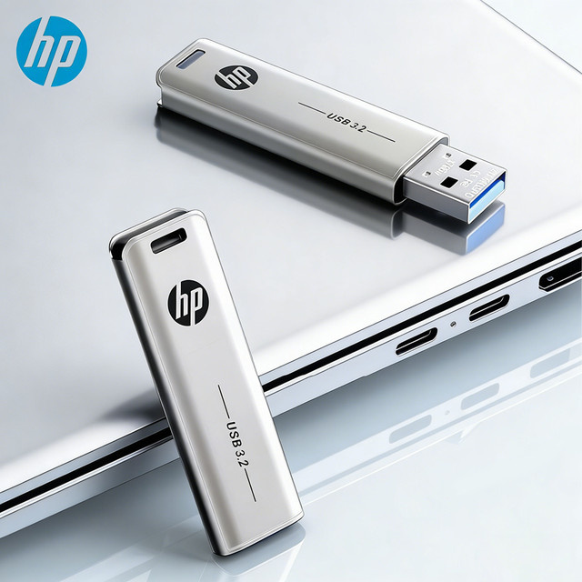 HP USB 3.2 Flash-Laufwerk Metall-Stick in Silber mit 32 GB Speicher für PC und Desktop - Bild 1