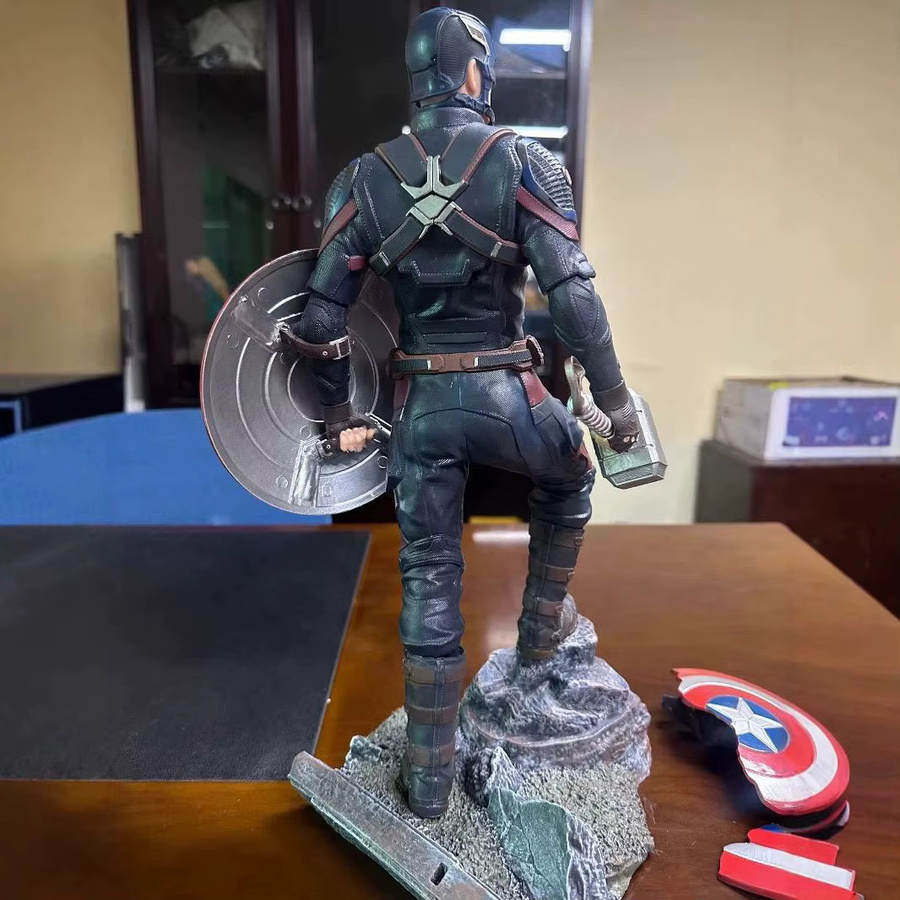 Bandai Marvel Captain America Endgame Statue, PVC-Figur, 40 cm, Bunt / Mehrfarbig - Bild 2