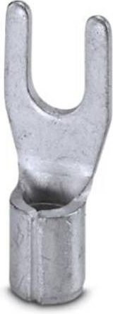 Phoenix Contact Gabelkabelschuh 2.6mm² bis 6mm² Unisoliert Silber 100 Stück - Bild 1