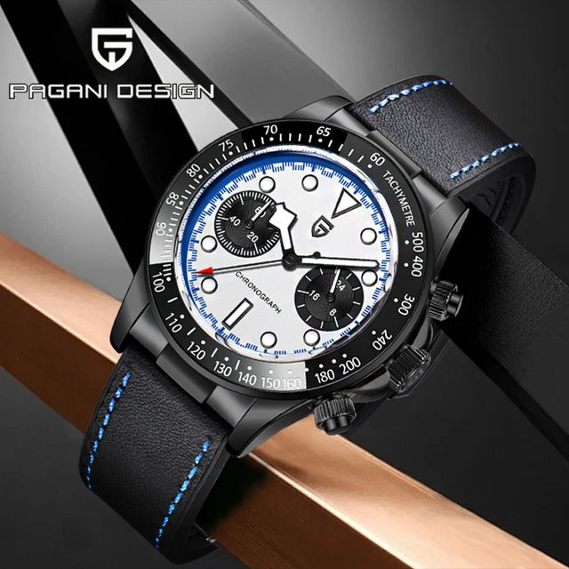 Pagani Design Chronograph, Quarz, Edelstahl, Saphirglas, Herren - Bild 1