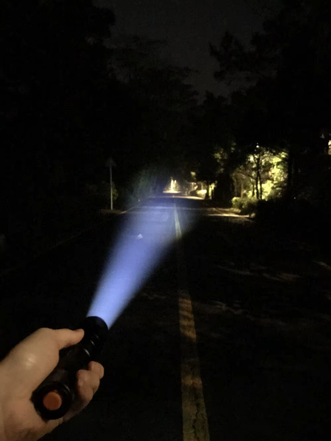 Alonefire 4-in-1 LED-Taschenlampe mit RGB-Farben Rot, Blau, Grün und Weiß in Schwarz - Bild 4