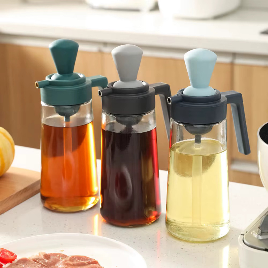 Aihogard 2-in-1 Silikon-Ölflasche mit integriertem Pinsel für Küche und Grillen - Bild 4