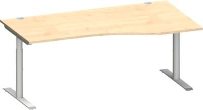 Schäfer Shop Genius Freiformschreibtisch MODENA FLEX, höhenverstellbar, Ahorn, Breite: 180 cm - Bild 1
