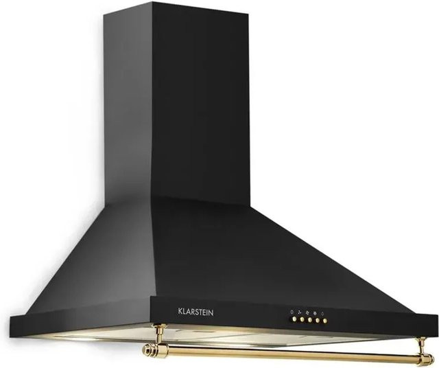 Klarstein Montblanc 60 Dunstabzugshaube Schwarz mit LED-Display und Reling - Bild 1