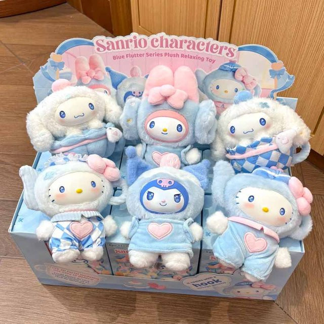 52TOYS Sanrio Blaue Flatter-Serie, Plüsch-Entspannungsspielzeug, Blau - Bild 1