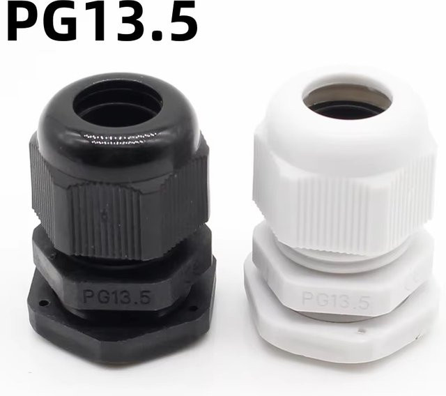 ELECAPITAL 10 Stück wasserdichte Nylon-Kabelverschraubung IP68 PG13,5 für 6–12 mm Durchmesser - Bild 1