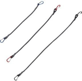 EVB Gepäckspanner Set mit Karabinern aus Aluminium in Schwarz - Bild 1