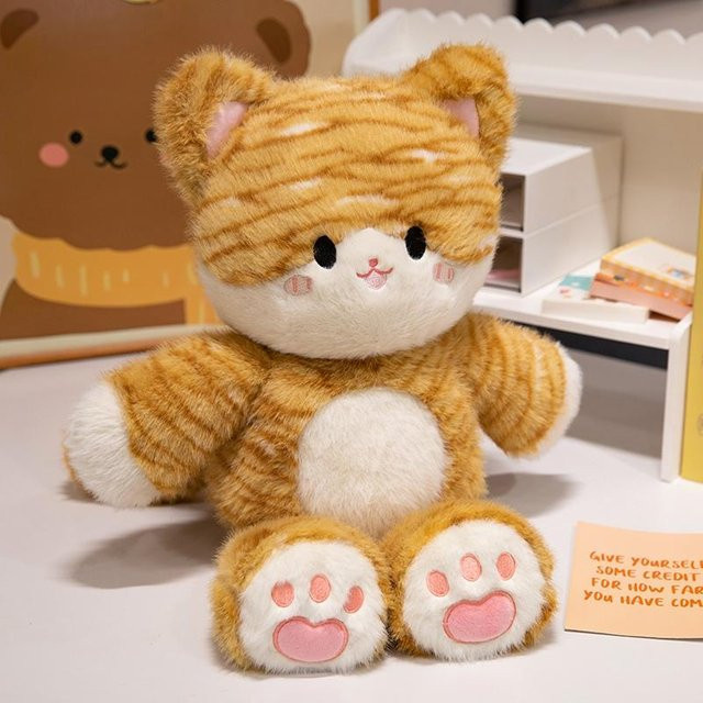 Kawaii Fuchs Plüschtier, gelb, Plüsch / Textil, ab 14 Jahren - Bild 1