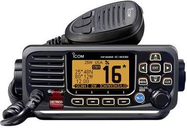 ICOM ICM330GE Seefunkgerät mit GPS in Schwarz - Bild 1