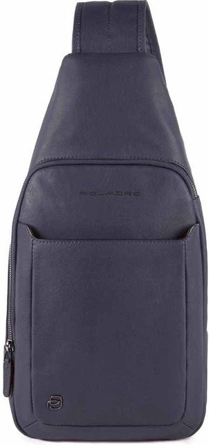 Piquadro Black Square Querträgertasche in Oceanblau mit iPad Air und iPad Pro Fach - Bild 1