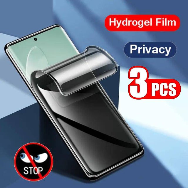 3er-Set Privatsphäre Hydrogel-Displayschutzfolie für Realme Narzo 20 30 50 60 Pro 5G 10 10A 20A 30A N53 N55 50A 50i Prime 70 Lite in Transparent - Bild 1