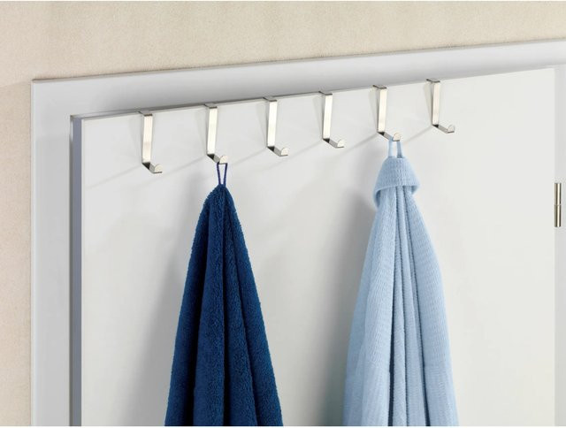 Wenko Türgarderobenhaken Edelstahl Set, Silber, 6er-Pack - Bild 1