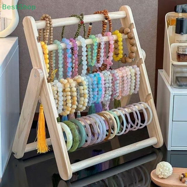 ómRebecca Holzlagerregal für Haarschmuck und Kopfbedeckungen in Beige - Bild 1