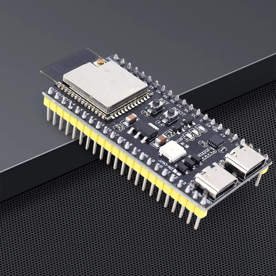LAIMANEI ESP32-S3 Entwicklungsboard mit 2,4G WLAN und Bluetooth, Dual-Core-Prozessor, Typ-C Anschluss, Schwarz - Bild 2