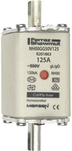 Mersen NH-Sicherung NH00 gG 125A 500V - Bild 1