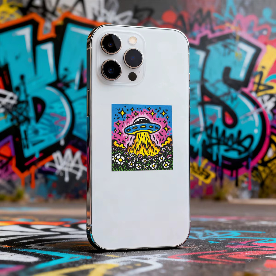 魅隆 Psychedelische Cartoon-Graffiti-Aufkleber, 50-teiliges Set, multicolour - Bild 3