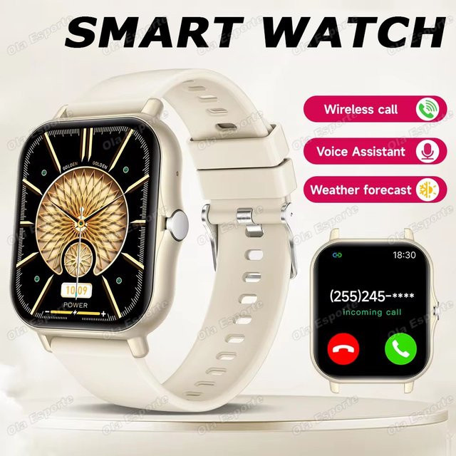 Ola Esporte Smartwatch, Grau, Silikon, Bluetooth, Schrittzähler - Bild 1