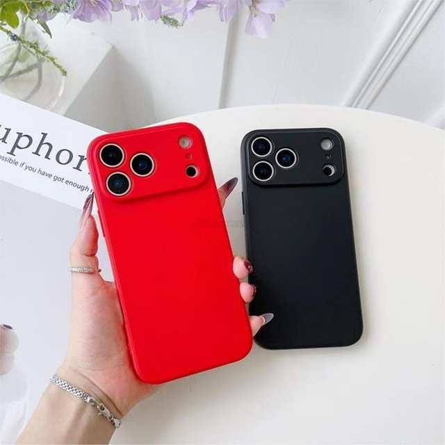 Matte Silikonhülle für iPhone in Rot als Schutzcover für verschiedene Modelle - Bild 1