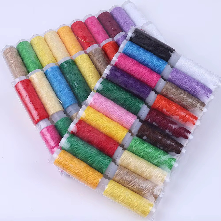 Nähgarn-Set aus Polyester in 20 Farben mit 30 sortierten Handnähnadeln, Multicolour - Bild 3