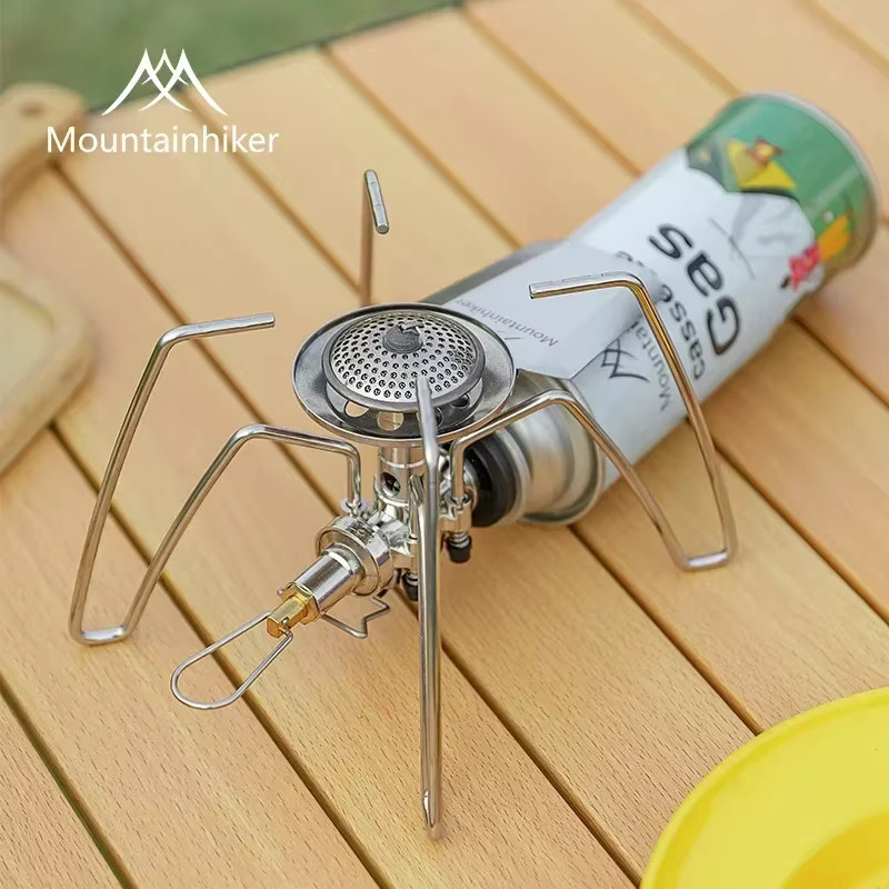 Mountainhiker Tragbarer Campingherd zum Falten in Silber für Outdoor und Picknick - Bild 2