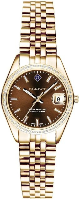 Gant Armbanduhr Sussex Mini, Quarz, Edelstahl, Braun, 28 mm, Damen - Bild 1