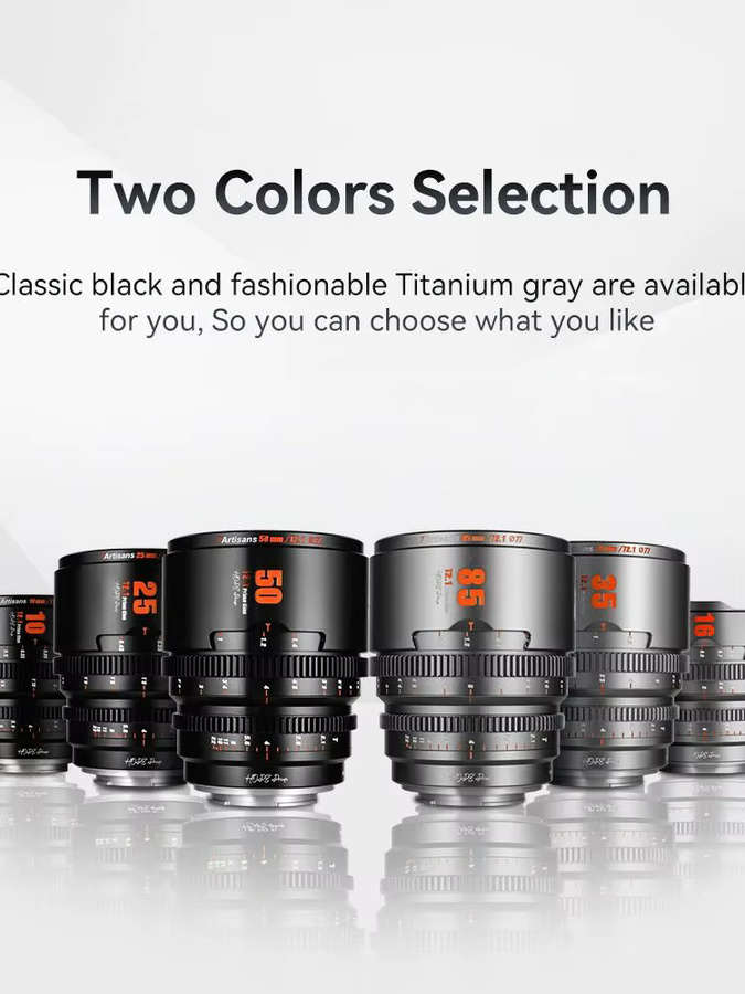 7artisans Hope Series MF Kinoobjektiv 16mm T2.1 S35 für Sony E Fujifilm M4/3 Canon RF in Schwarz oder Silber - Bild 3