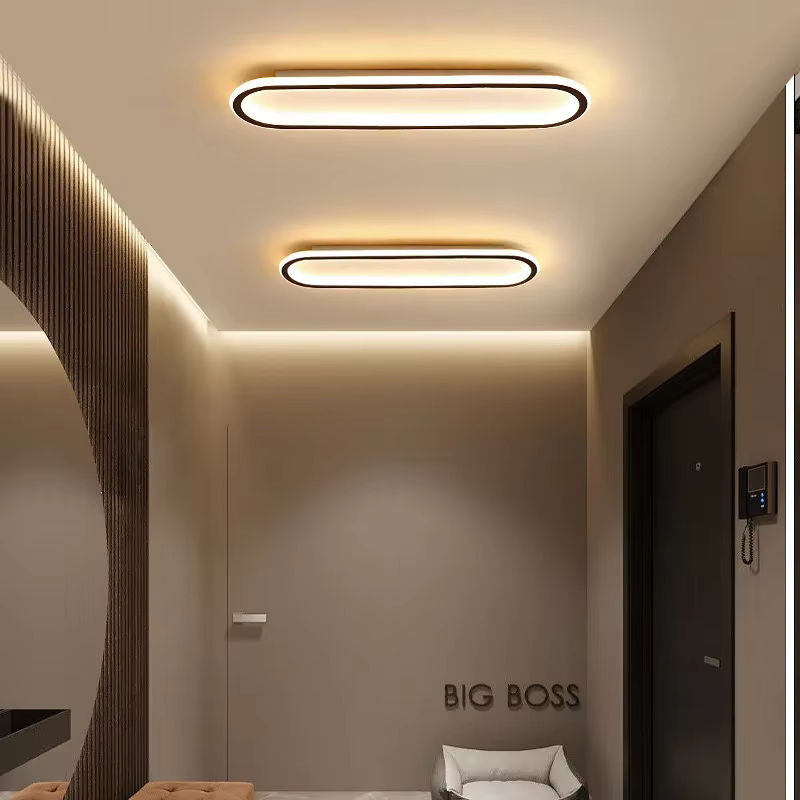 Moderne LED-Deckenleuchte DAMIASMIL in Weiß, ovale Deckenlampe für Wohnzimmer, Schlafzimmer und Badezimmer - Bild 3