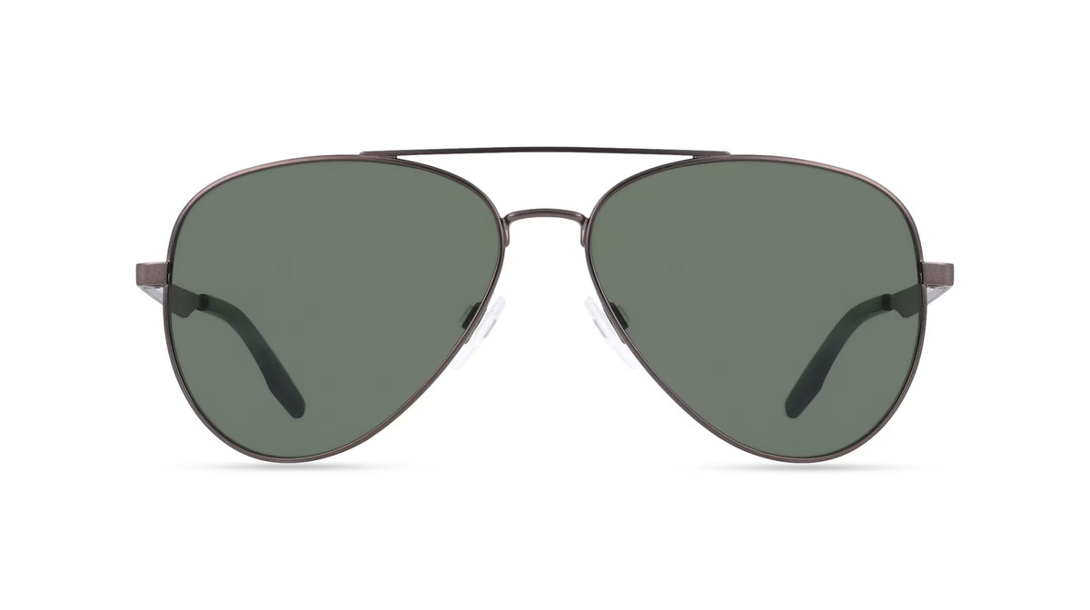 Converse CV105S Sonnenbrille Pilot, Vollrand, Metall, Unisex, Grau, Grün - Bild 1
