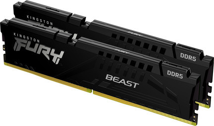 Kingston FURY Beast DDR5 Arbeitsspeicher Dual-Kit 64 GB (2 x 32 GB) 6000 MHz Schwarz - Bild 1