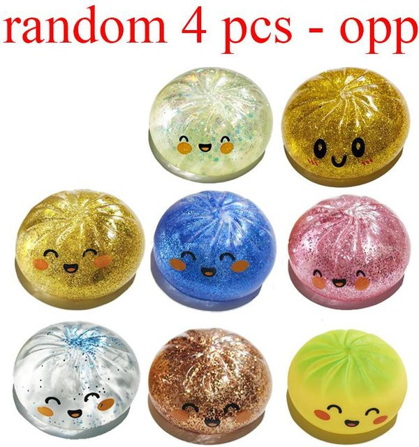 BC Pet Supplies Teigtaschen-Squishy-Spielzeug, Glitzernder Stressball - Bild 1