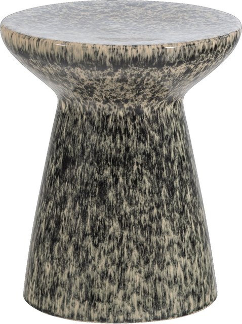 Beistelltisch MOUTIQUE MARGAUX in Grau mit Keramikplatte und modernem Design, B/T/H: 35,0 x 43,0 x 43,0 cm - Bild 1