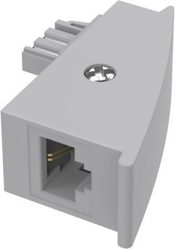 AVM FRITZ! DSL-Adapter mit TAE-Stecker und RJ45-Kupplung in Grau - Bild 1