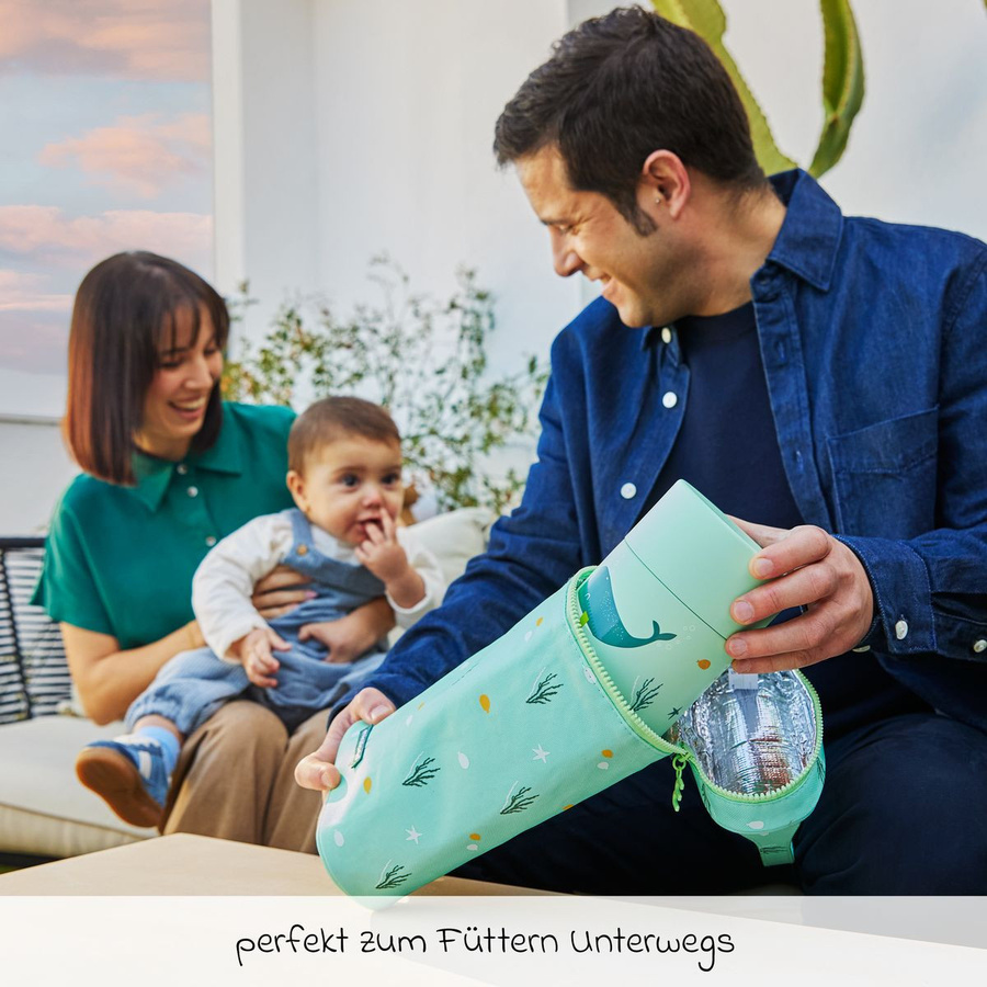 Miniland Food Thermy Edelstahl-Isolierbox, 600 ml, Ocean Blue/Green/Turquoise, auslaufsicher und BPA-frei - Bild 3