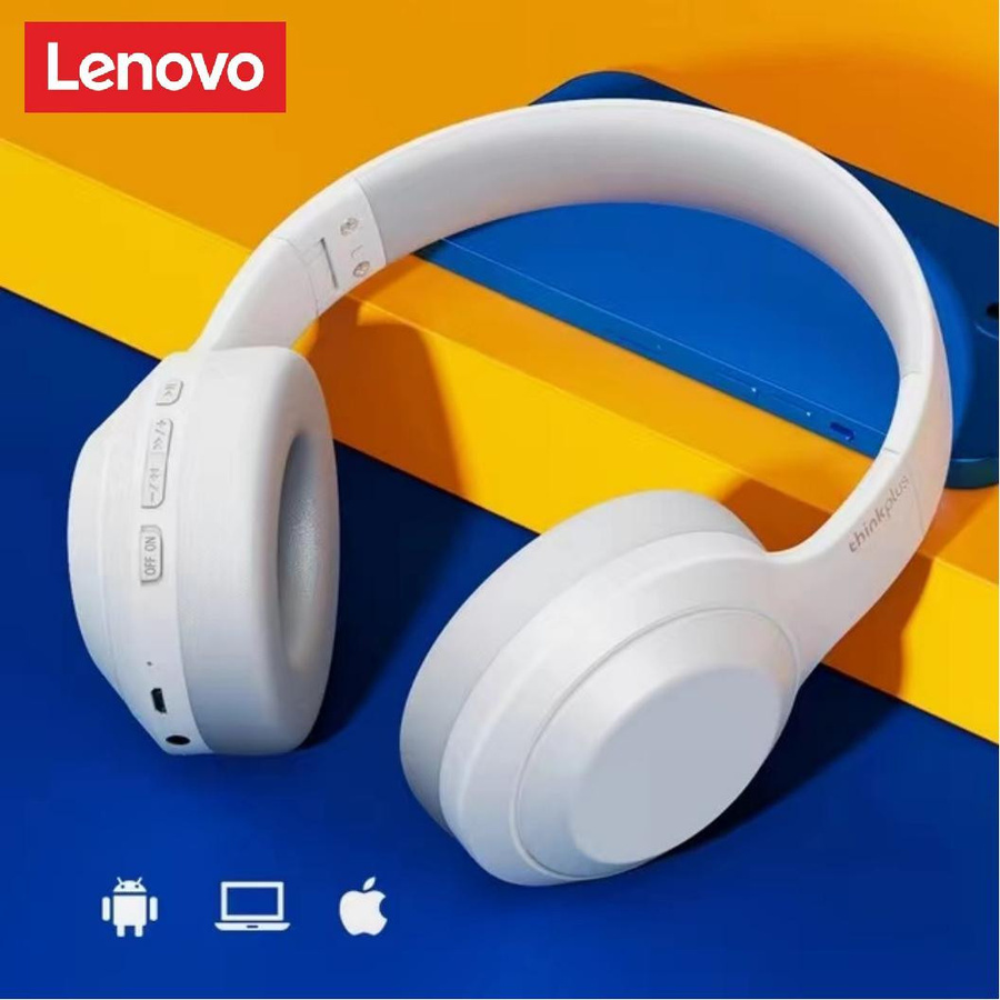 Lenovo TH10 Stereo-Kopfhörer Bluetooth-Headset mit Mikrofon in Schwarz - Bild 4