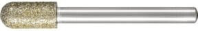 PFERD TOOLS Diamant-Schleifstift Walzenrund D357 in Silber, Durchmesser: 10,0 mm, Schaft-Durchmesser: 6 mm, Körnung: grob, ideal zum Schleifen von GFK/CFK - Bild 1