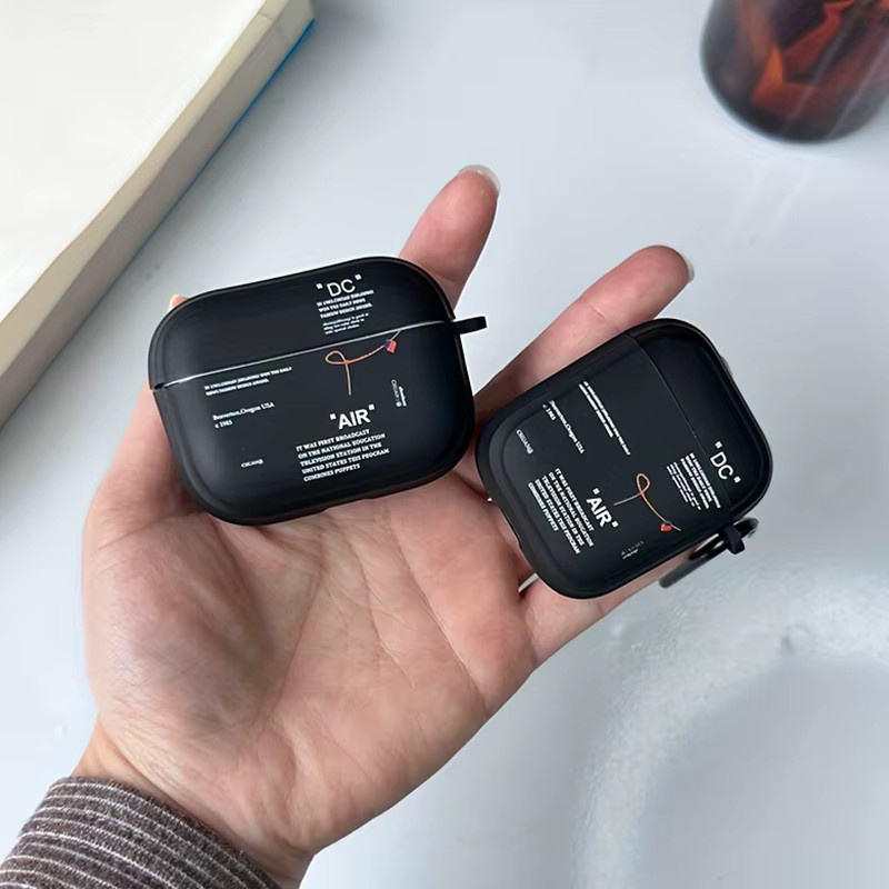 Hot Off Stilvolle schwarze und transparente Schutzhülle für AirPods 4, 2, 3 und Pro 2 Generation - Bild 3