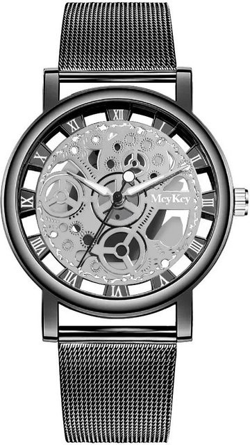 Le Jardin Armbanduhr Skelett, Quarz, Messing, Schwarz, Damen - Bild 1