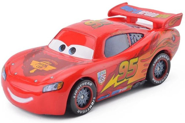 Pixar Disney Cars Lightning McQueen Finn Mcmissile Luigi Guido Sheriff Hook, Spielzeugauto, 1:55, ab 4 Jahren - Bild 1