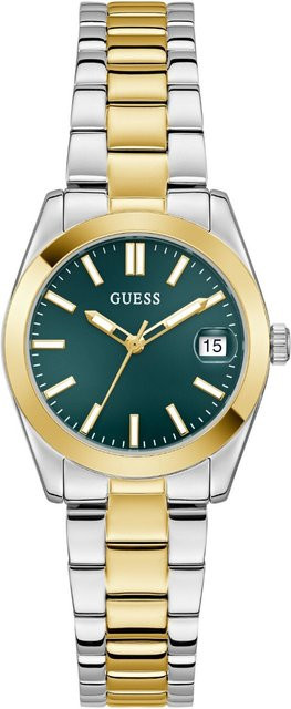 Guess Damenuhr Alice, Quarz, Edelstahl, Grün, 32 mm, 3 ATM - Bild 1