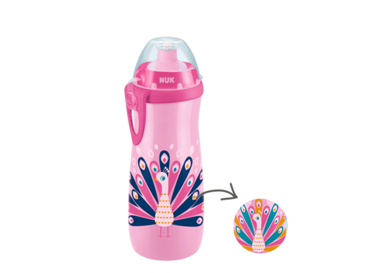 NUK Sports Cup mit Soft-Spout in Rosa, BPA-frei und auslaufsicher, 450 ml - Bild 1