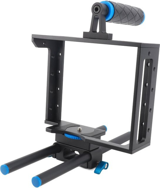 Honor Electronics C1 Kamerakäfig mit Griff-Set in Schwarz, universeller Kamera-Videokäfig kompatibel für Sony A7C, ZV E1, ZV E10 und ZV 1 - Bild 1